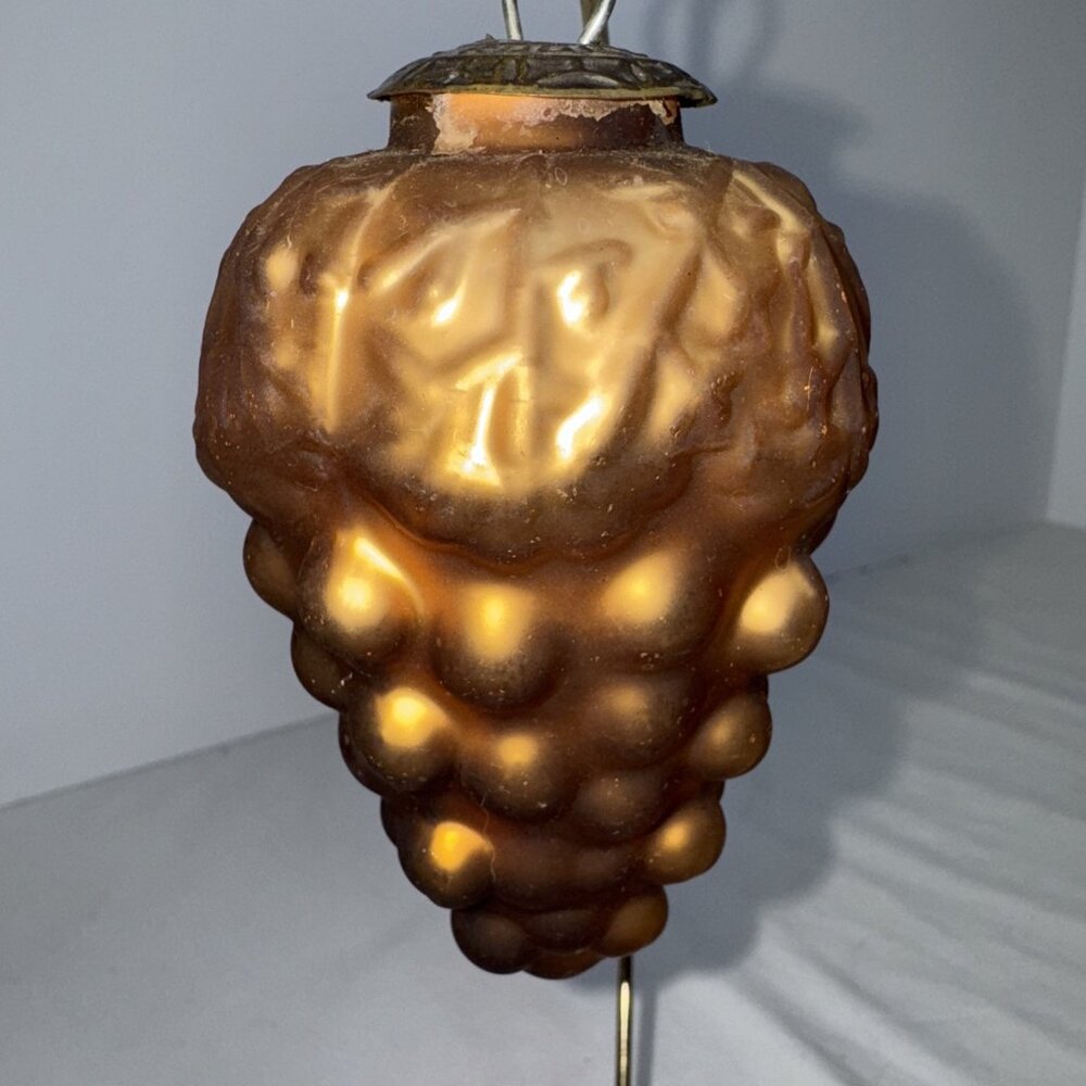 X Large Midwest Kugel Gold Christmas Tree Ornament Grape Heavy Made USA - Picture 7 of 8
